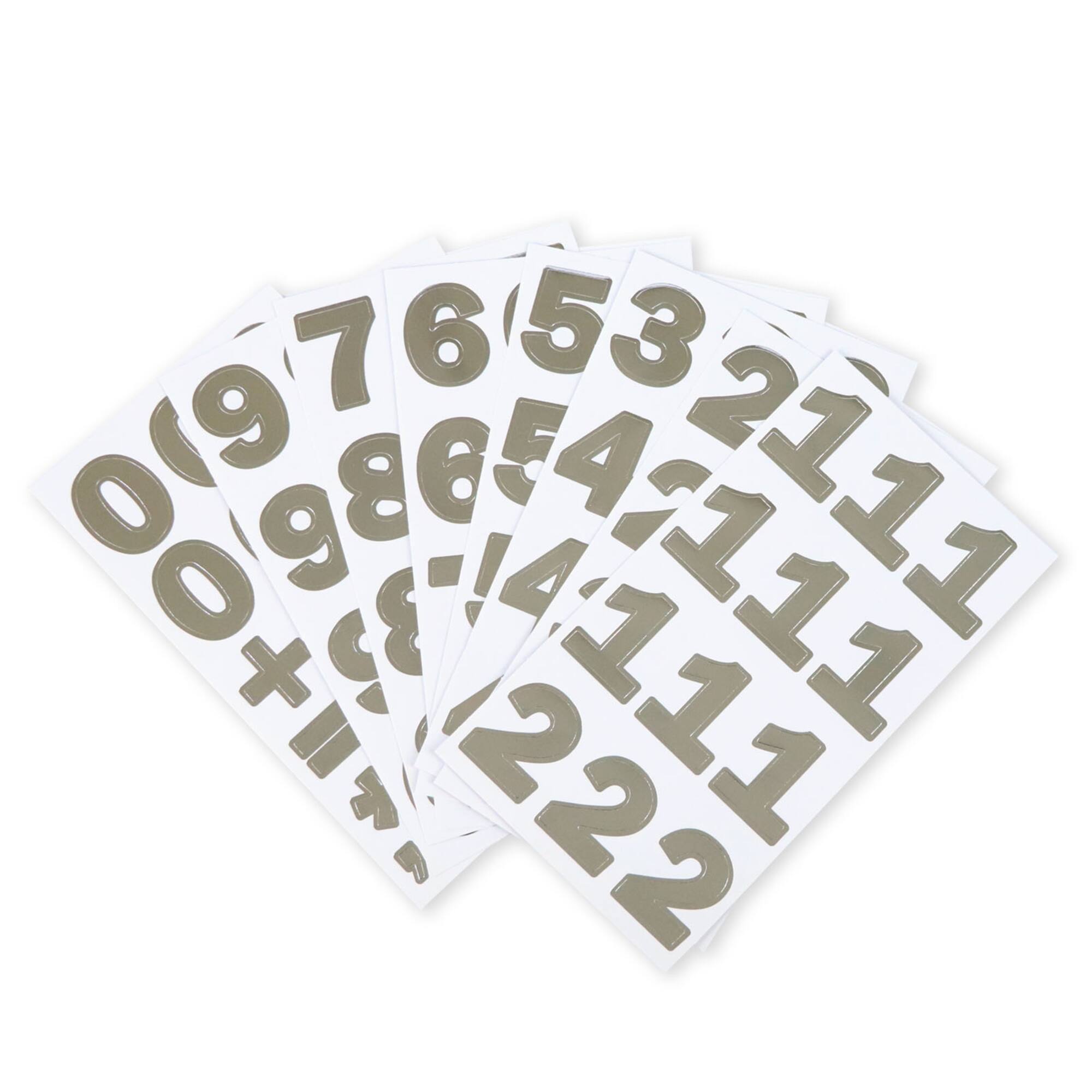 Silver Foil Number Stickers by Recollections™